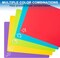 5 Pieces Flexible Plastic Cutting Board Mats with Food Icons, BPA Free Cutting Boards for Kitchen, Non Slip Cutting Mat for Meat and Vegetables (Red, Bright Yellow, Light Green, Purple, Lake Blue)